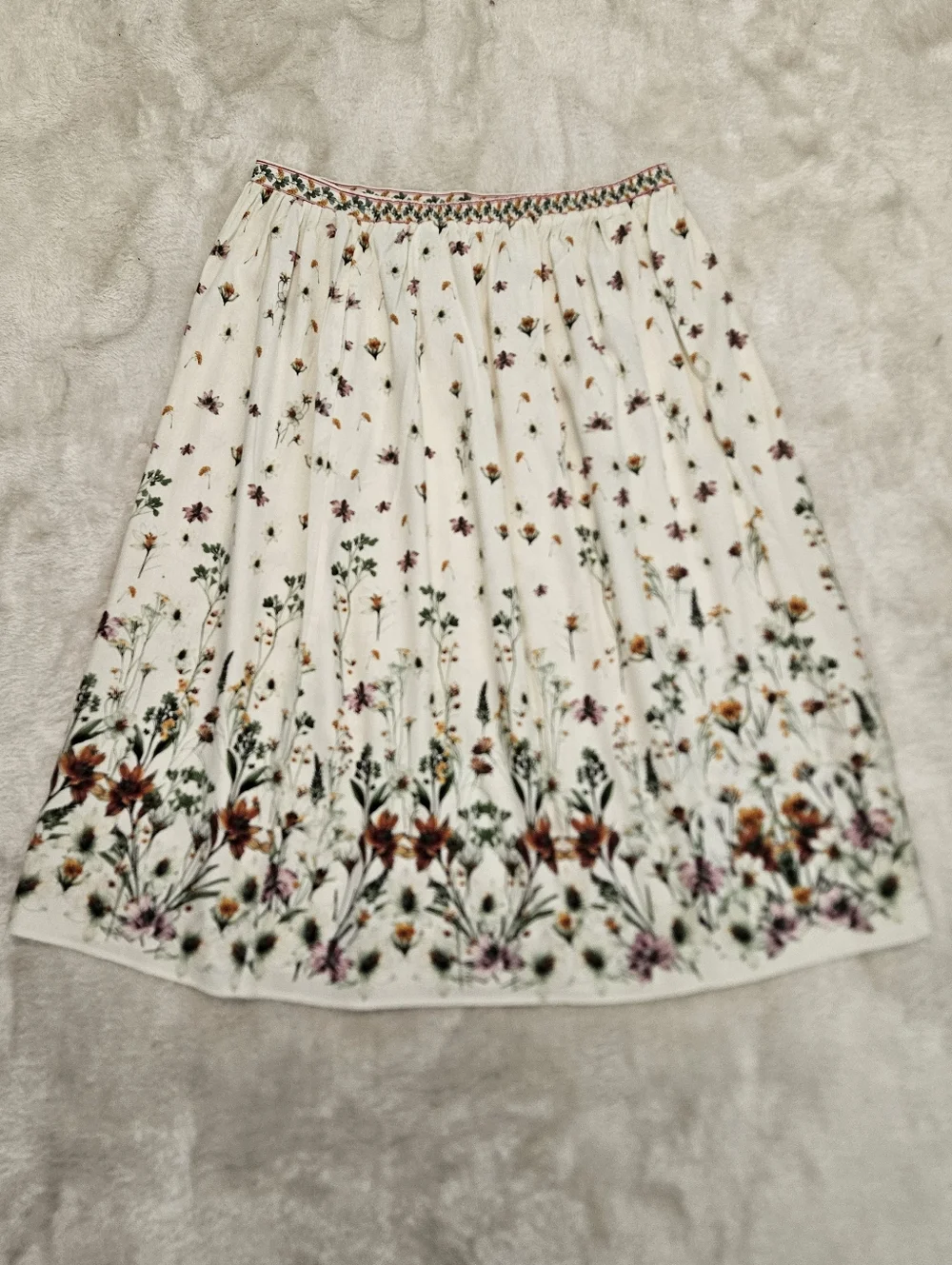 NWT Max Studio Floral Midi Skirt Plus Size 2X Cottagecore Feminine Bohemian - Picture 10 of 10